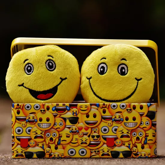 Image of boxful of emojis